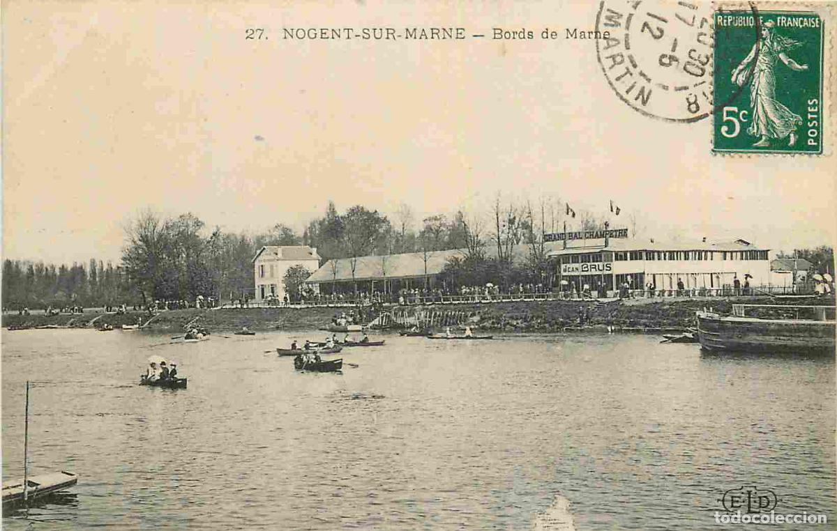 Postkarten: France - 94 - Nogent sur Marne - Bords de Marne - CPA - Oblit&eacute;ration ronde de 1912 - Voir Scans Rect