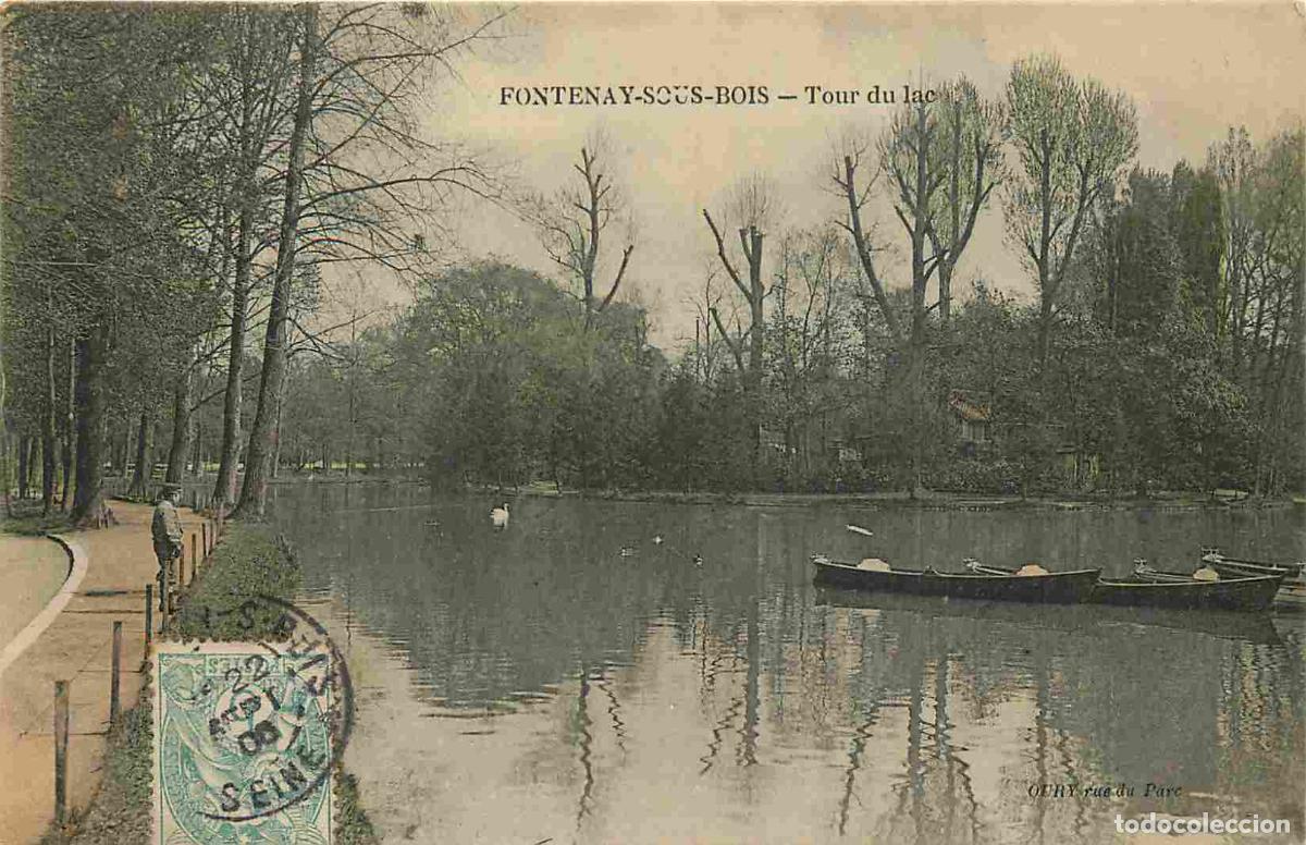 Postkarten: France - 94 - Fontenay sous Bois - Tour du Lac - Anim&eacute;e - CPA - Oblit&eacute;ration ronde de 1905 - Voir Sc
