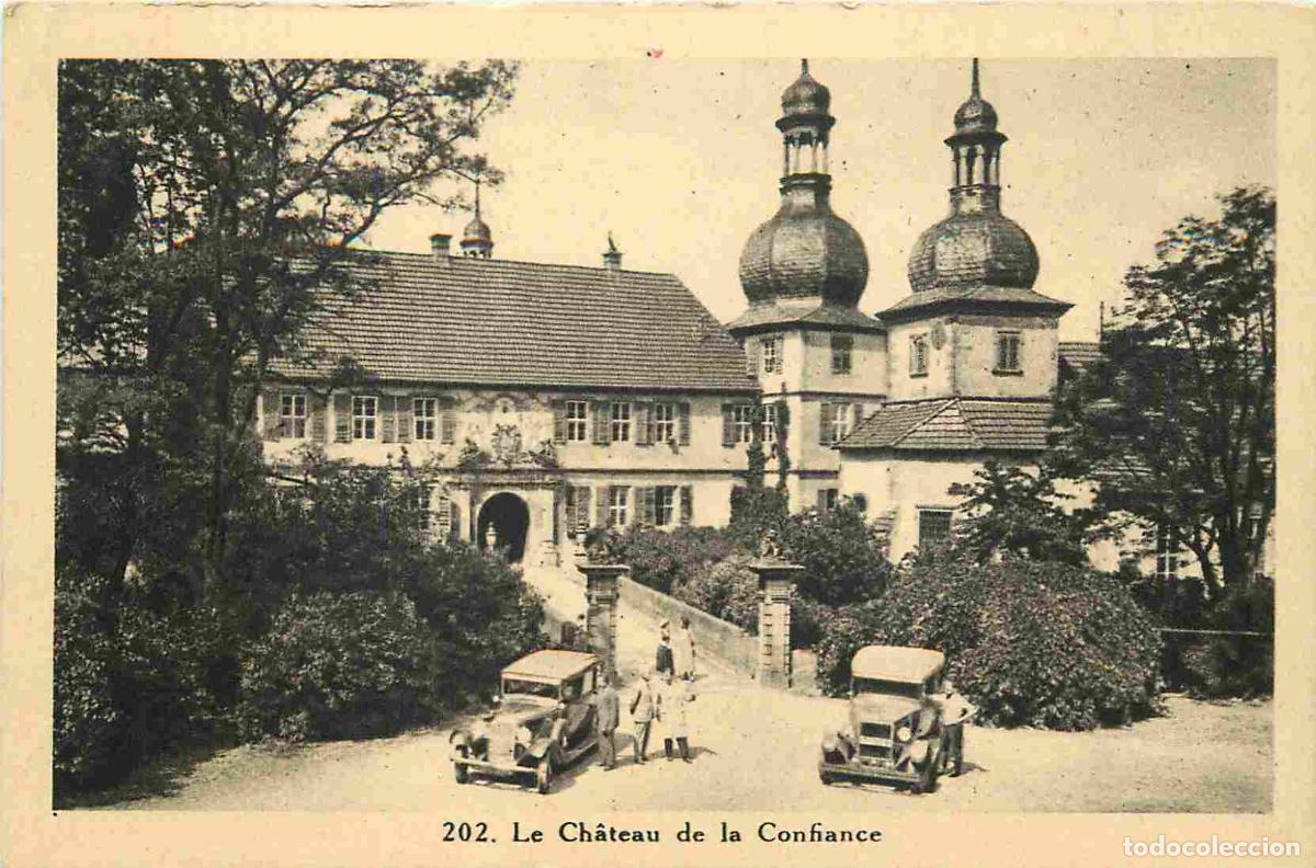Postkarten: Suisse - Cartigny - Ch&acirc;teau de la Confiance - Anim&eacute;e - Automobiles - CPA - Voir Scans Recto-Verso