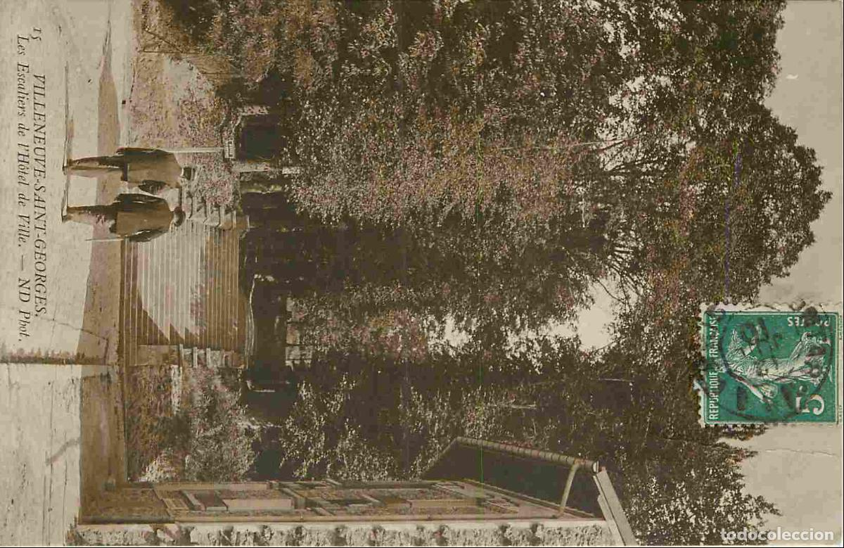 Postkarten: France - 94 - Villeneuve Saint Georges - Les escaliers de l'Hotel de Ville - Anim&eacute;e - CPA - Oblit&eacute;ra