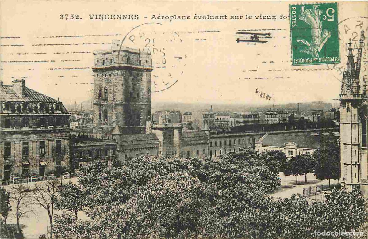 Postkarten: France - 94 - Vincennes - A&eacute;roplane &eacute;voluant sur le vieux fort - Avions - CPA - Voir Scans Recto-Ver