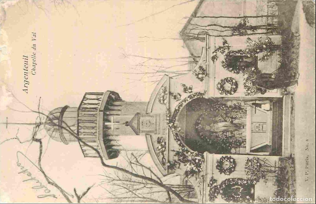 Postkarten: France - 95 - Argenteuil - Chapelle du Val - Anim&eacute;e - CPA - Oblit&eacute;ration ronde de 1904 - Etat abim&eacute;e