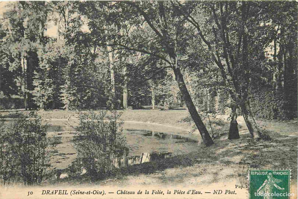 Postkarten: France - 91 - Draveil - Ch&acirc;teau de la Folie - la Pi&egrave;ce d'Eau - Anim&eacute;e - CPA - Voir Scans Recto-Verso