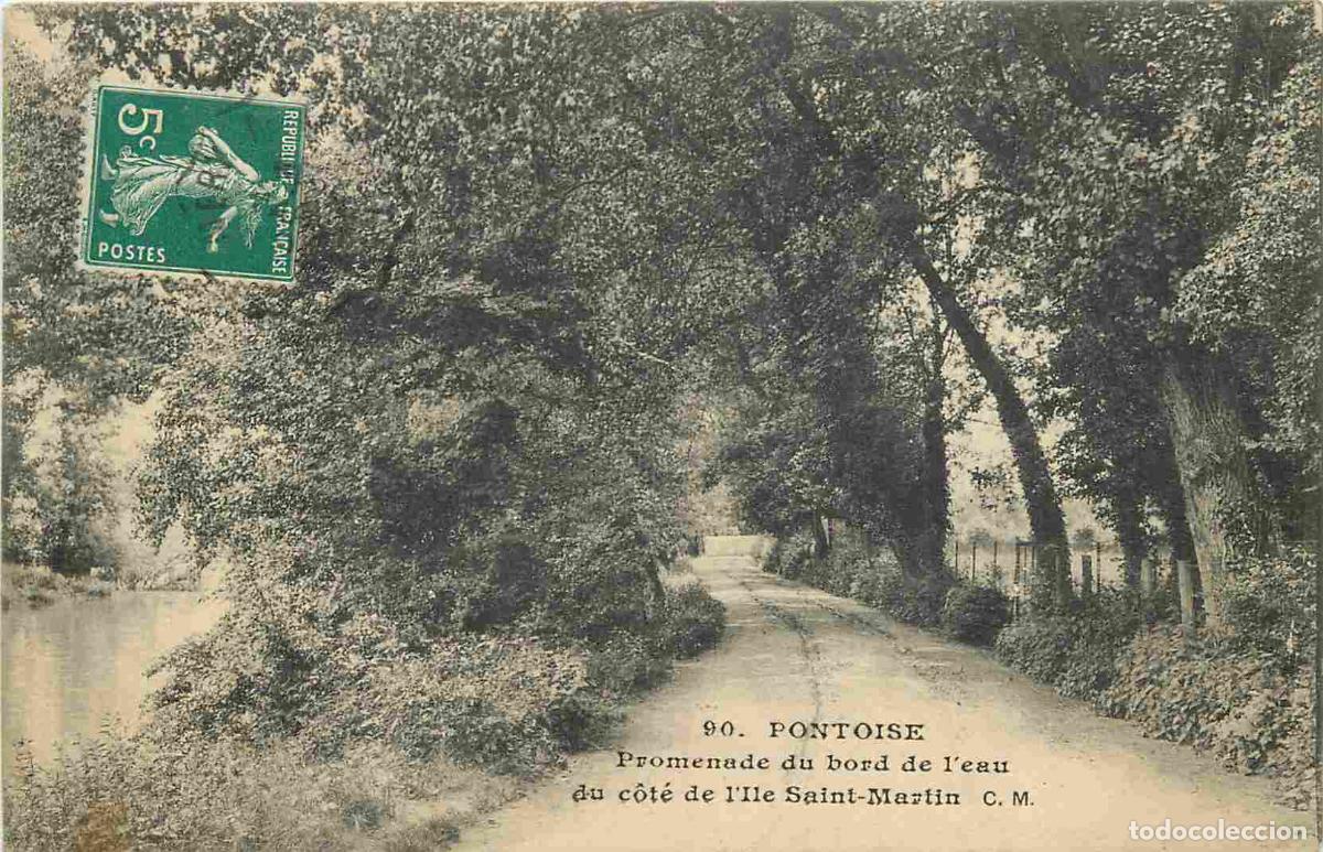 Postkarten: France - 95 - Pontoise - Promenade du hord de l'eau du c&ocirc;t&eacute; e l'ile Saint Martin - CPA - Voir Scans