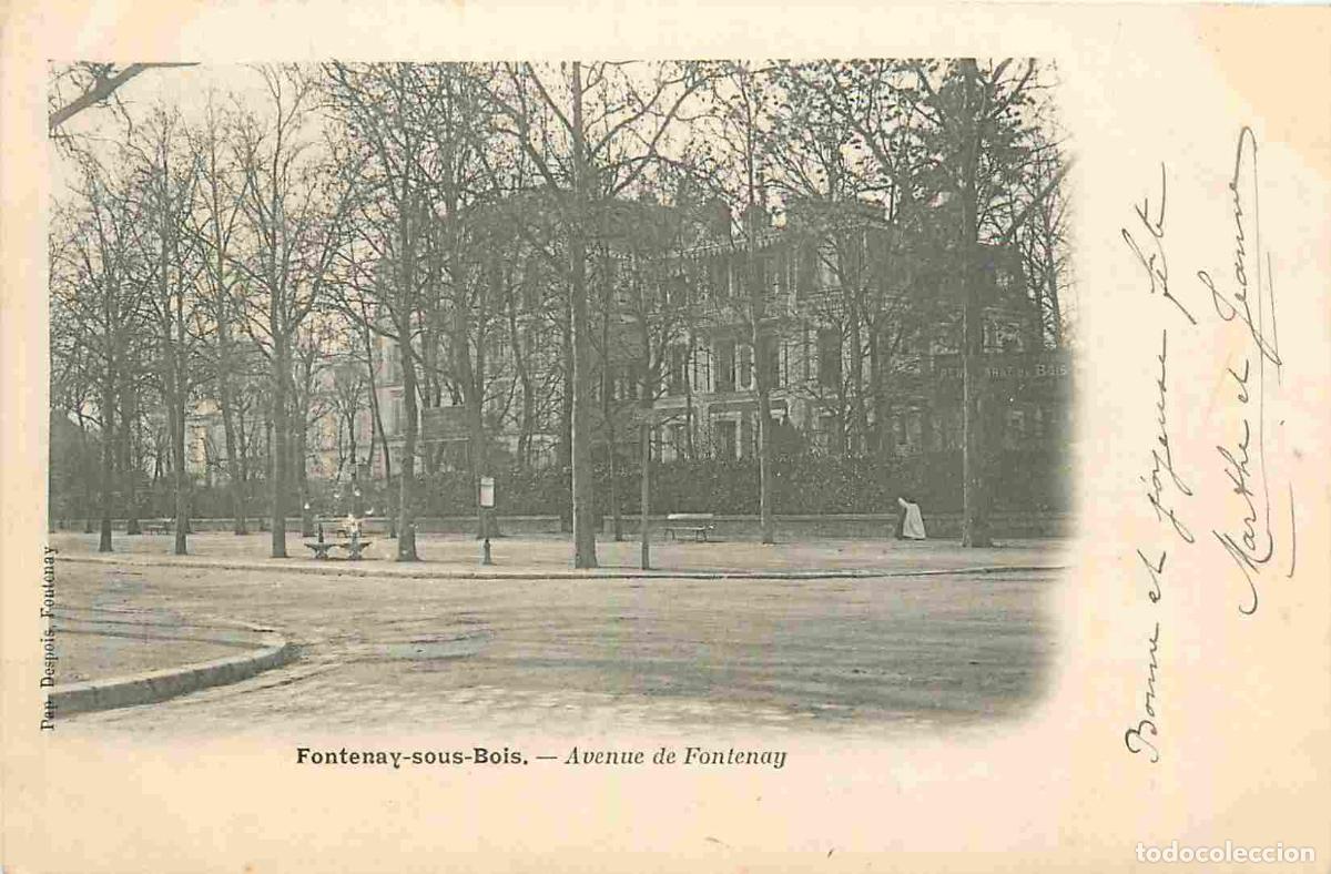 Postkarten: France - 94 - Fontenay sous Bois - Avenue de Fontenay - Pr&eacute;curseur - CPA - Oblit&eacute;ration ronde de 190