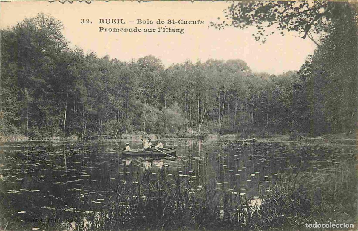 Postkarten: France - 92 - Rueil Malmaison - Bois de St Cucufa - Promenade sur l'Etang - Anim&eacute;e - Canotage - CPA