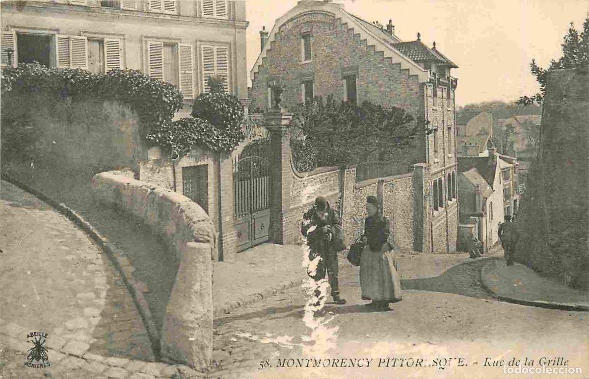 Cartoline: France - 95 - Montmorency - Rue de la Grille - Anim&eacute;e - Correspondance - CPA - Etat abim&eacute;e - Voir Sc