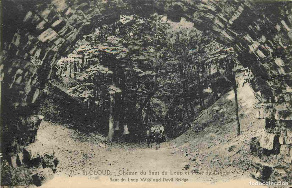 Cartoline: France - 92 - Saint Cloud - Chemin du Saut du Loup et Pont du Diable - Anim&eacute;e - CPA - Voir Scans Rec