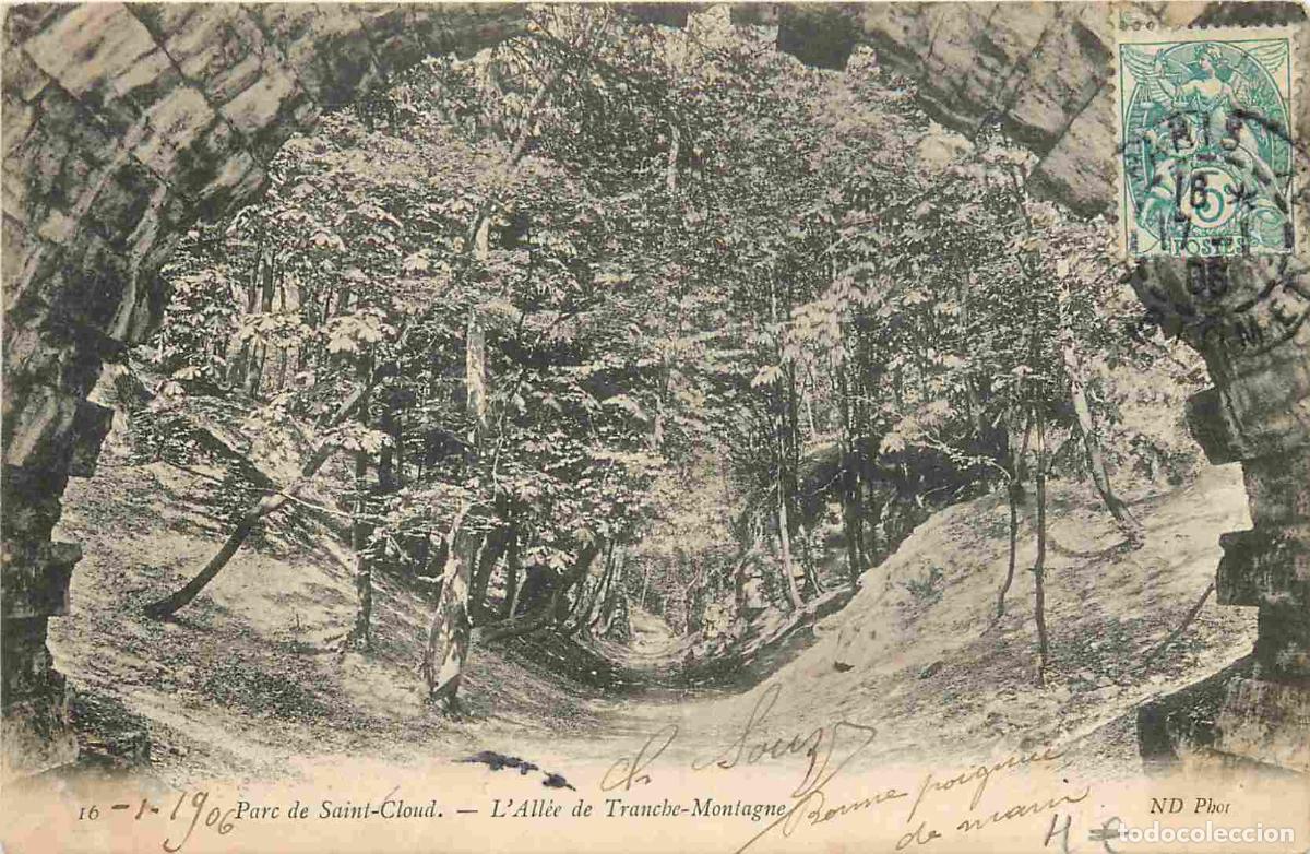 Cartoline: France - 92 - Saint Cloud - All&eacute;e de Tranche Montagne - CPA - Oblit&eacute;ration ronde de 1906 - Voir Scan