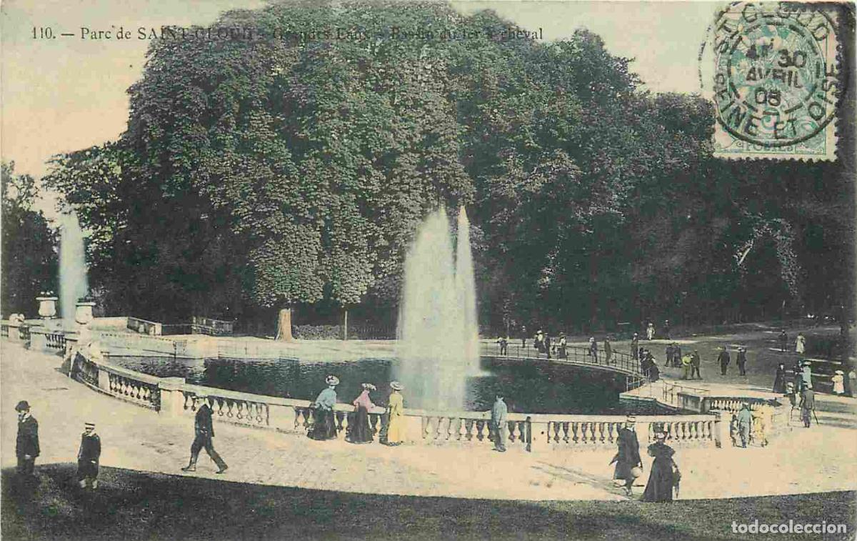 Cartoline: France - 92 - Saint Cloud - Parc de Saint Cloud - Anim&eacute;e - Coloris&eacute;e - CPA - Oblit&eacute;ration ronde de 1