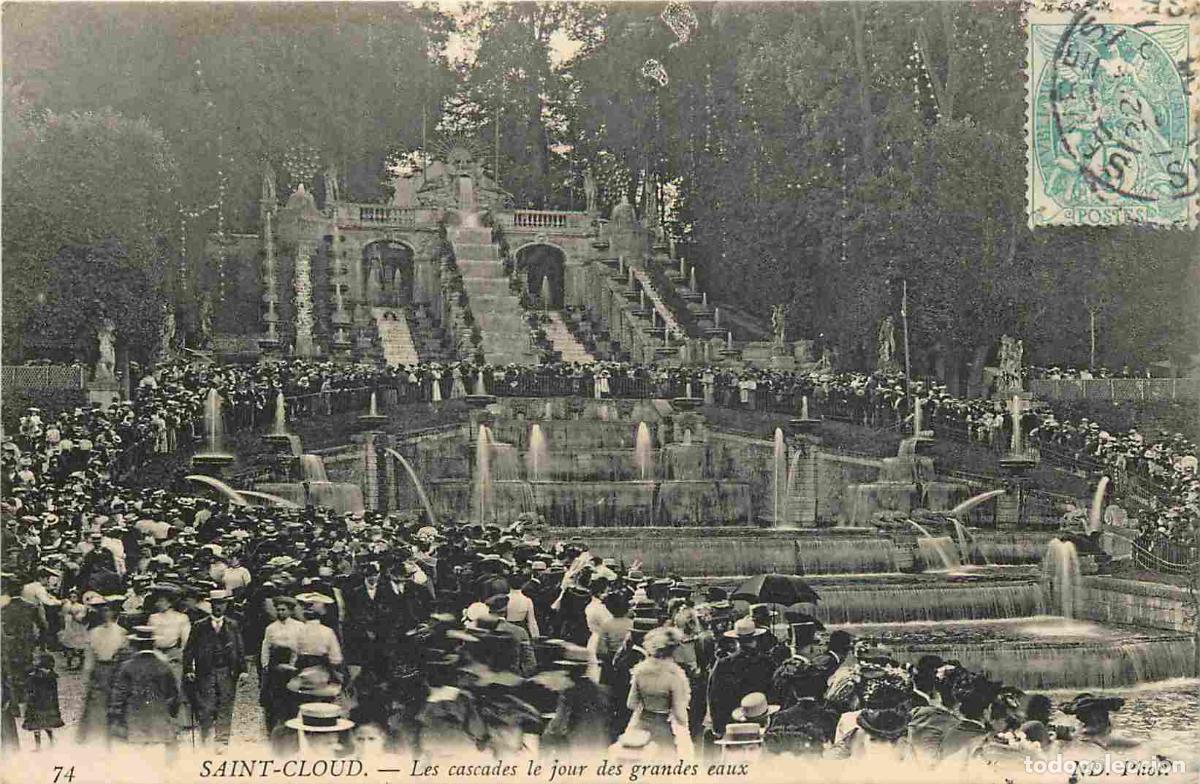 Cartoline: France - 92 - Saint Cloud - Les cascades le jour des grandes eaux - Anim&eacute;e - CPA - Oblit&eacute;ration rond