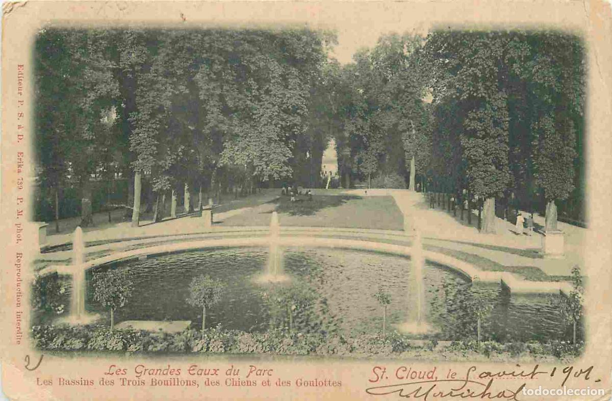 Cartoline: France - 92 - Saint Cloud - Parc de Saint Cloud - Les grandes eaux - Pr&eacute;curseur - CPA - Oblit&eacute;ration