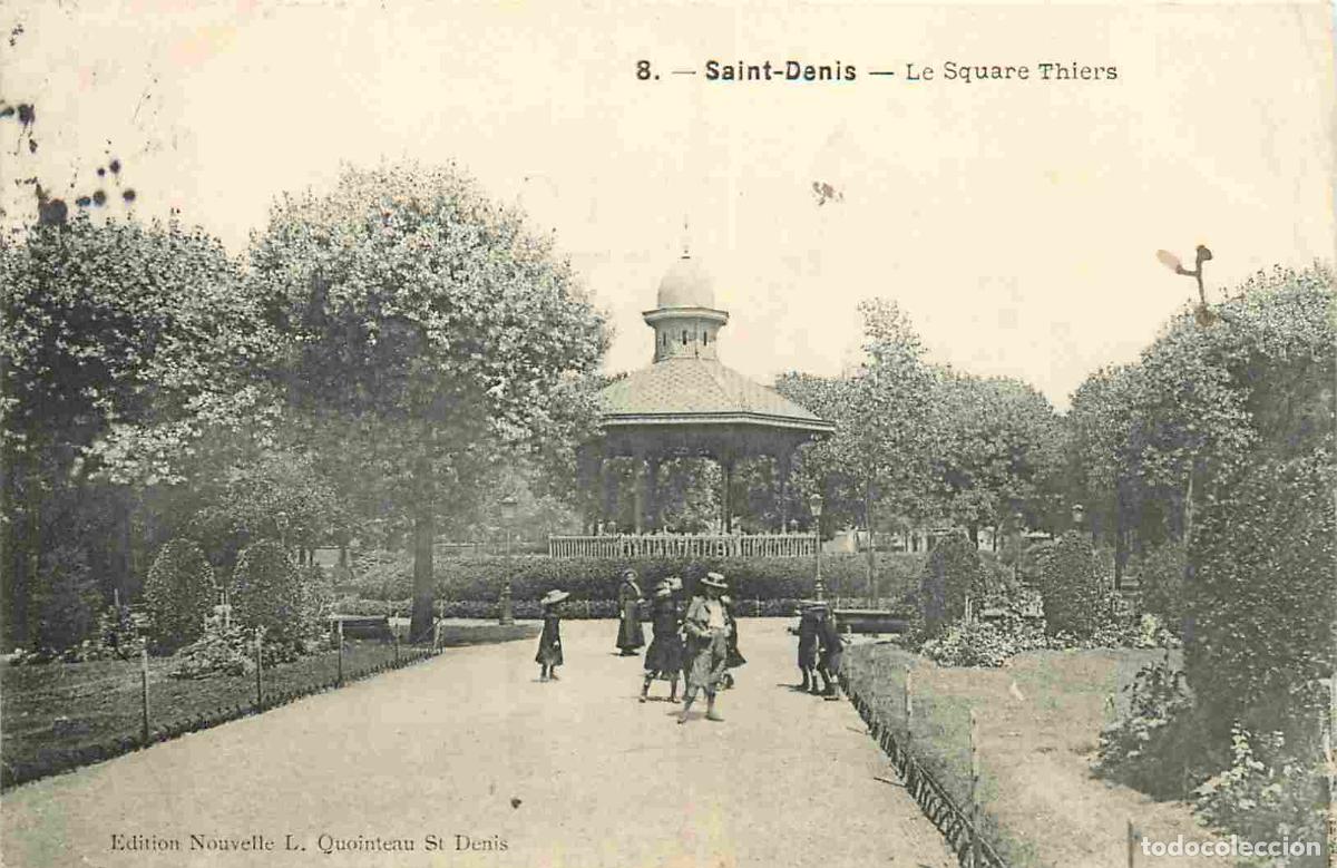 Postcards: France - 93 - Saint Denis - Square Thiers - Anim&eacute;e - CPA - Oblit&eacute;ration ronde de 1909 - Voir Scans R