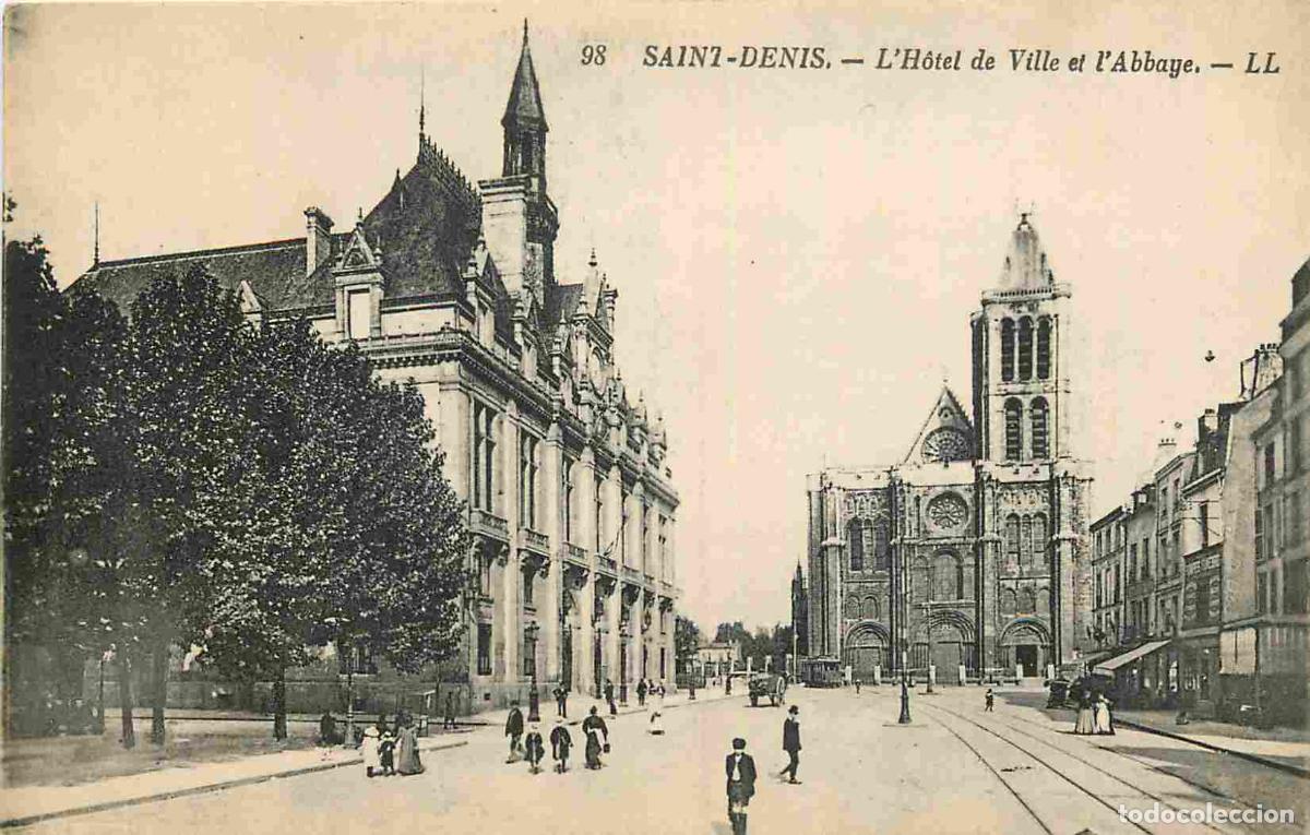 Postcards: France - 93 - Saint Denis - L'Hotel de Ville et l'Abbaye - Anim&eacute;e - CPA - Voir Scans Recto-Verso