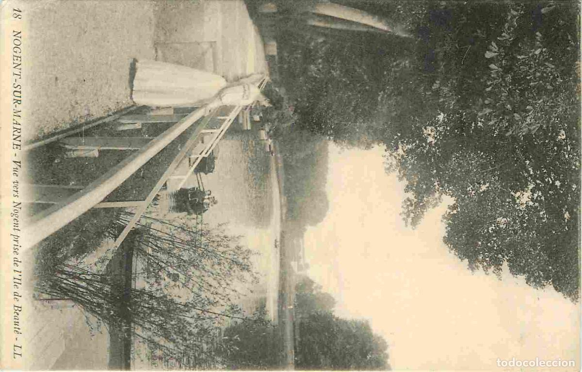 Postkarten: France - 94 - Nogent sur Marne - Vue vers Nogent prise de l'ile de Beaut&eacute; - Anim&eacute;e - CPA - Voir Scan