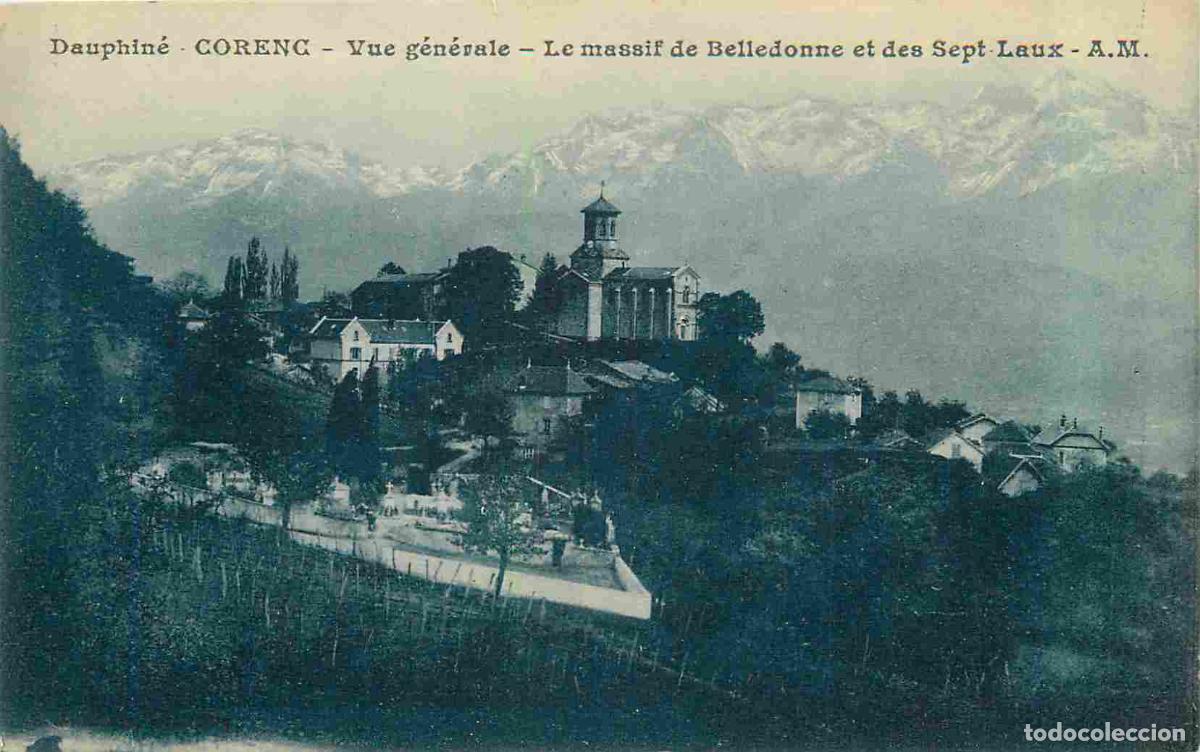 Cartes Postales: France - 38 - Corenc - Vue g&eacute;n&eacute;vale - Le massif de Belledonne et des Sept Laux - Correspondance - CP