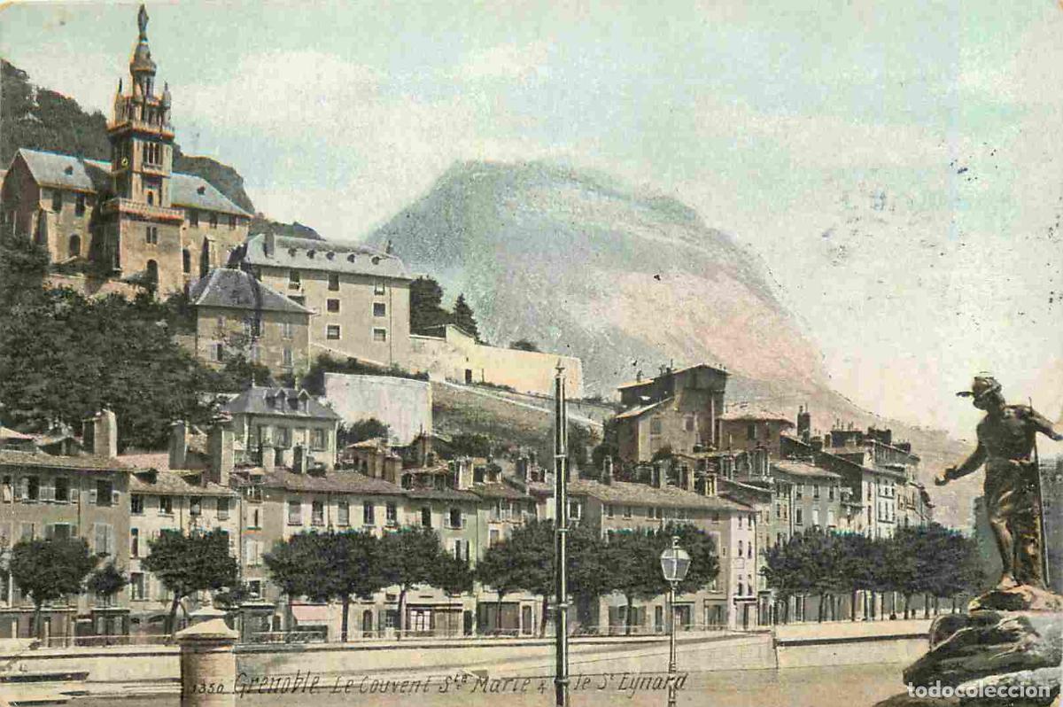 Cartes Postales: France - 38 - Grenoble - Le Couvent Sainte Marie - Le St Eynard - Coloris&eacute;e - CPA - Oblit&eacute;ration ron