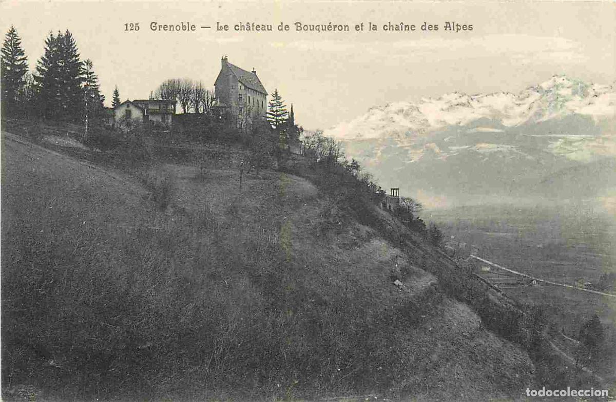 Cartes Postales: France - 38 - Grenoble - Le ch&acirc;teau de Bouqu&eacute;ron et la cha&icirc;ne des Alpes - CPA - Carte Neuve - Voir S