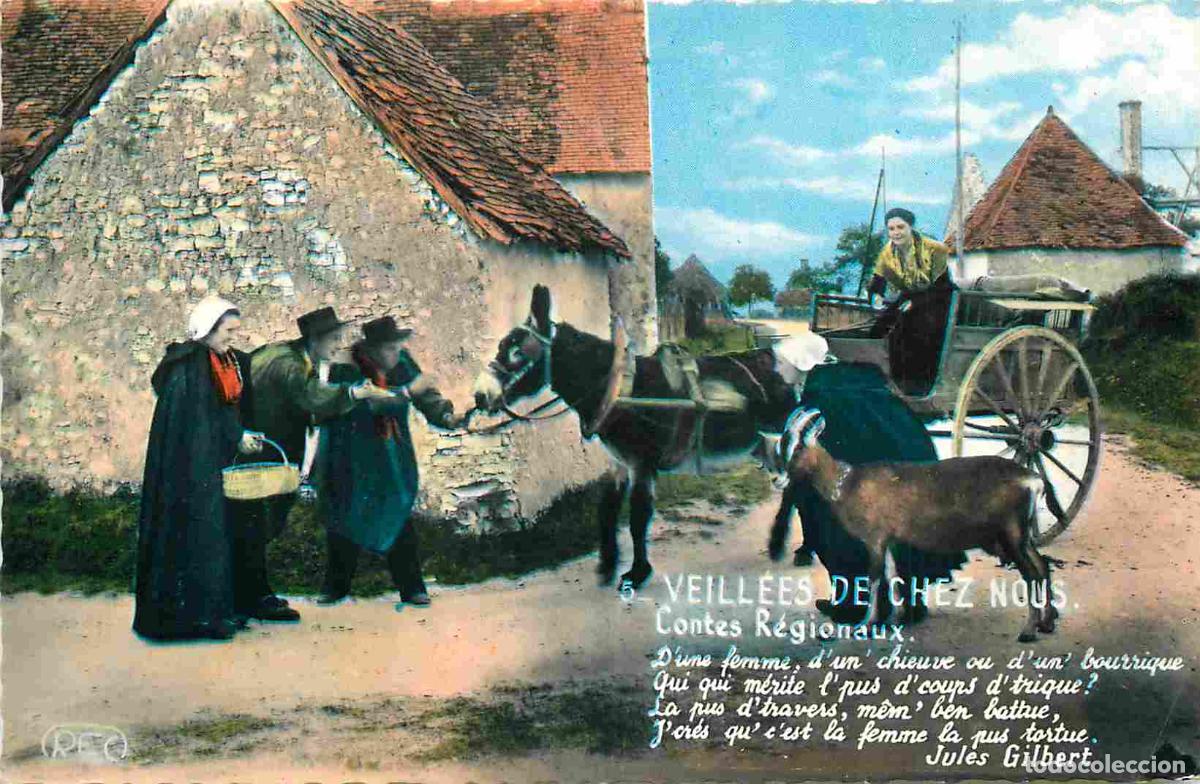 Cartes Postales: France - 36 - Buzan&ccedil;ais - Groupe Folklorique Les Trois Tr&egrave;fles - Anim&eacute;e - Anes - Folklore - Sc&egrave;ne et