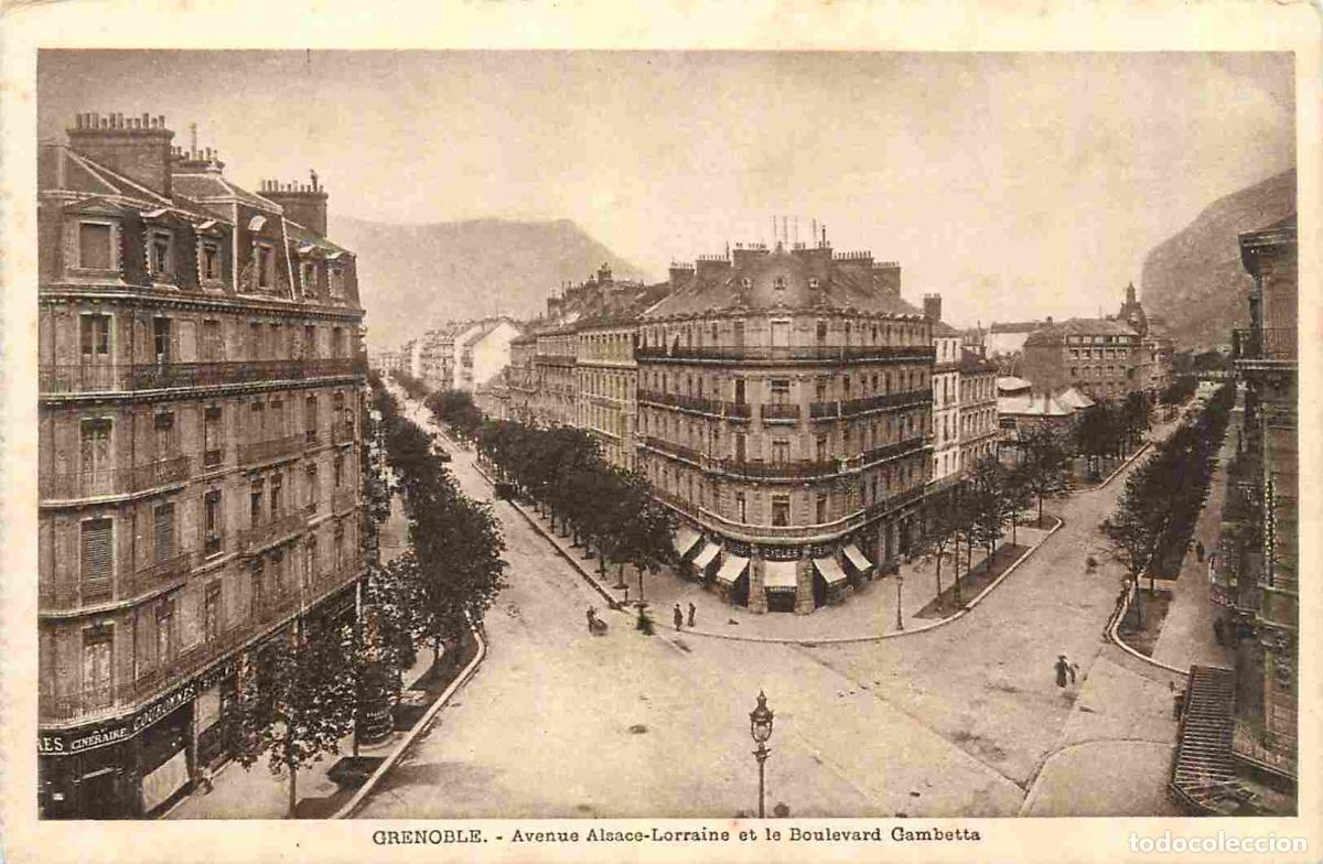 Cartes Postales: France - 38 - Grenoble - Avenue Alsace-Lorraine et Boulevard Gambetta - CPA - Voir Scans Recto-Verso