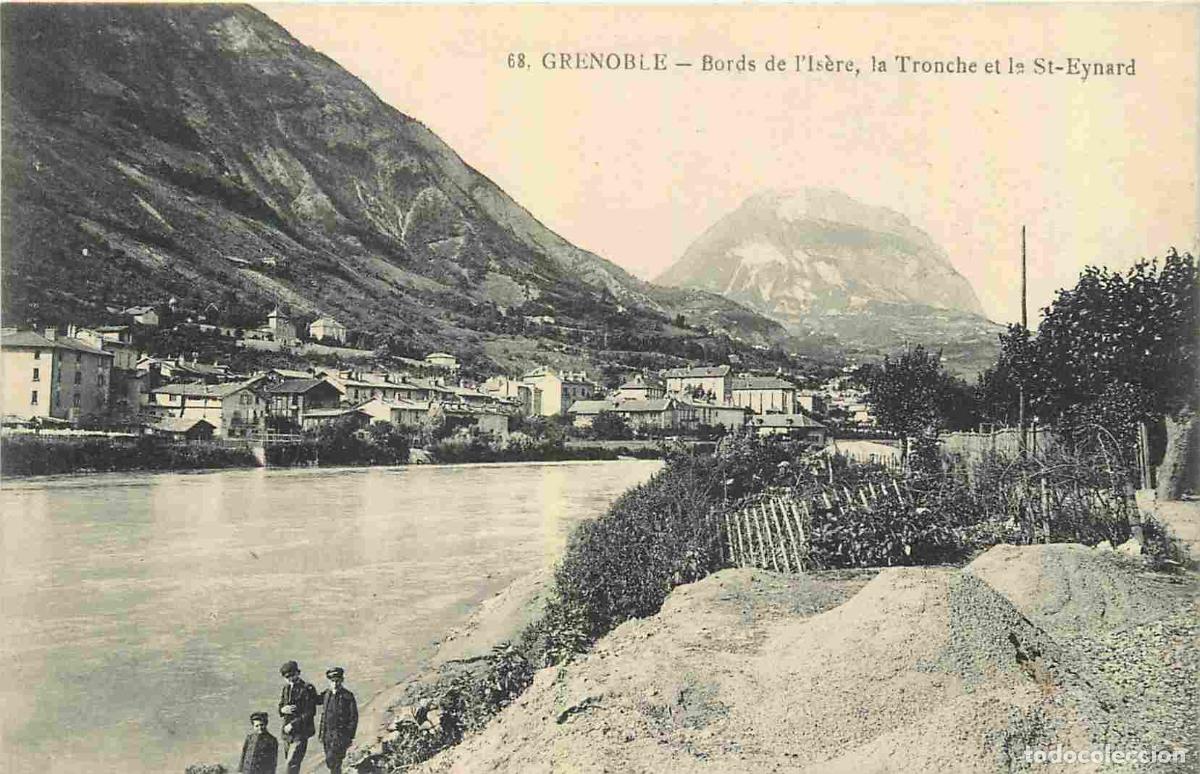 Postcards: France - 38 - Grenoble - Bords de l'is&egrave;re la Tronche et le St-Eynard - Anim&eacute;e - Correspondance - CPA