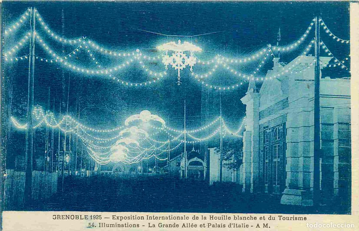 Postcards: France - 38 - Grenoble - 1925 - Exposition Internationale de la Houille blanche et du Tourisme - ill