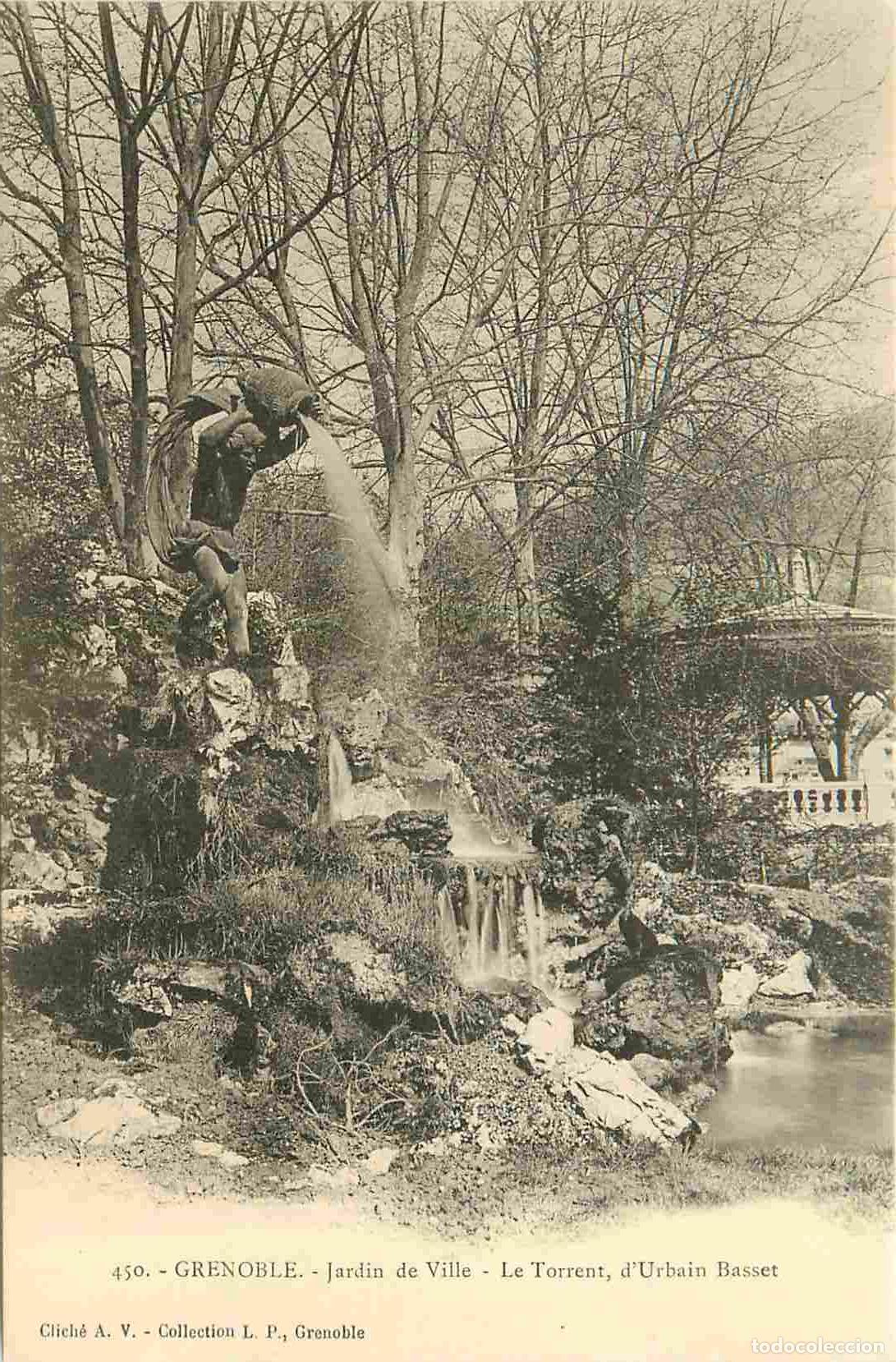 Postcards: France - 38 - Grenoble - Jardin de Ville - Le Torrent d'Urbain Basset - Art Statue - CPA - Carte Neu