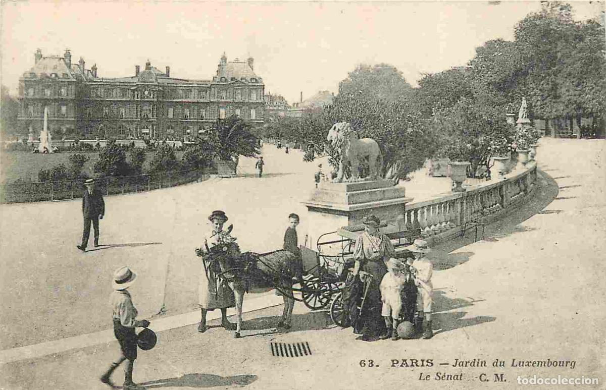 Postcards: France - 75 - Paris - Jardin du Luxembourg - Le S&eacute;nat - Anim&eacute;e - Anes - Enfants - CPA - Voir Scans