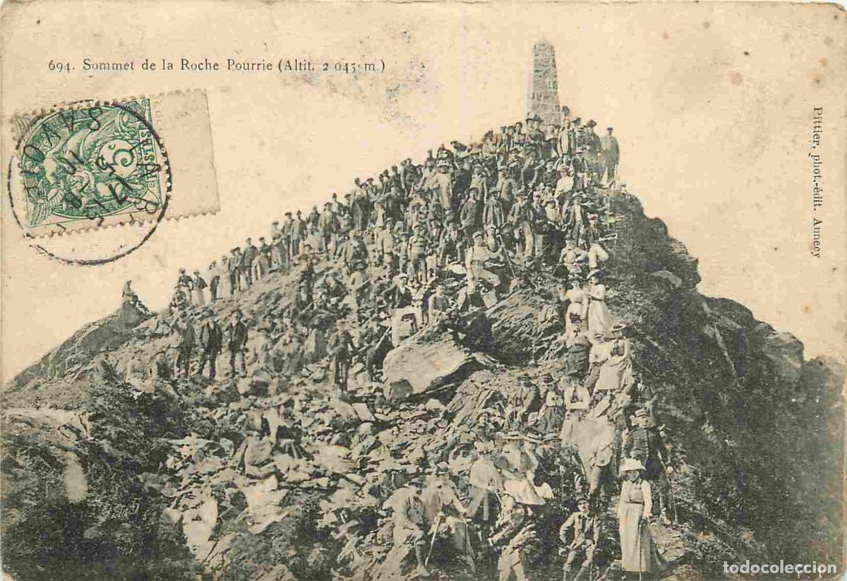Postcards: France - 73 - Savoie - Sommet de la Roche Pourrie - Anim&eacute;e - Alpinisme - CPA - Oblit&eacute;ration ronde de
