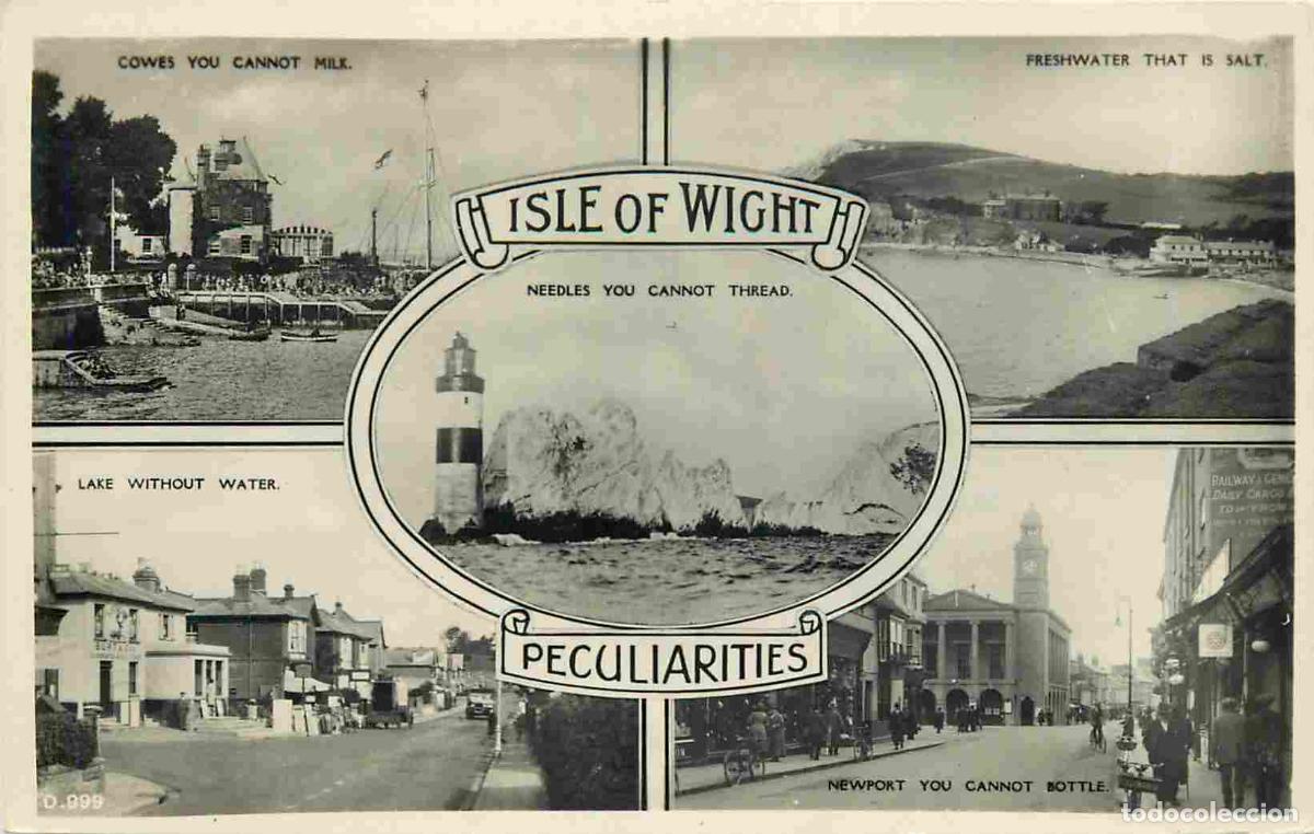 Postcards: Isle of Wight - Pecularitues - Multivues - CPSM format CPA - Voir Scans Recto-Verso