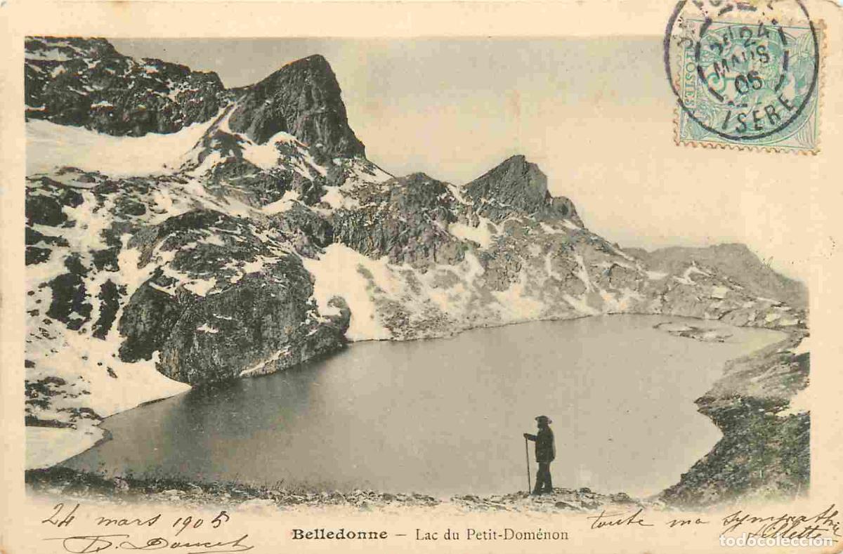 Postcards: France - 38 - Is&egrave;re - Belledonne - Lac du Petit-Domenon - Anim&eacute;e - Pr&eacute;curseur - CPA - Oblit&eacute;ration r