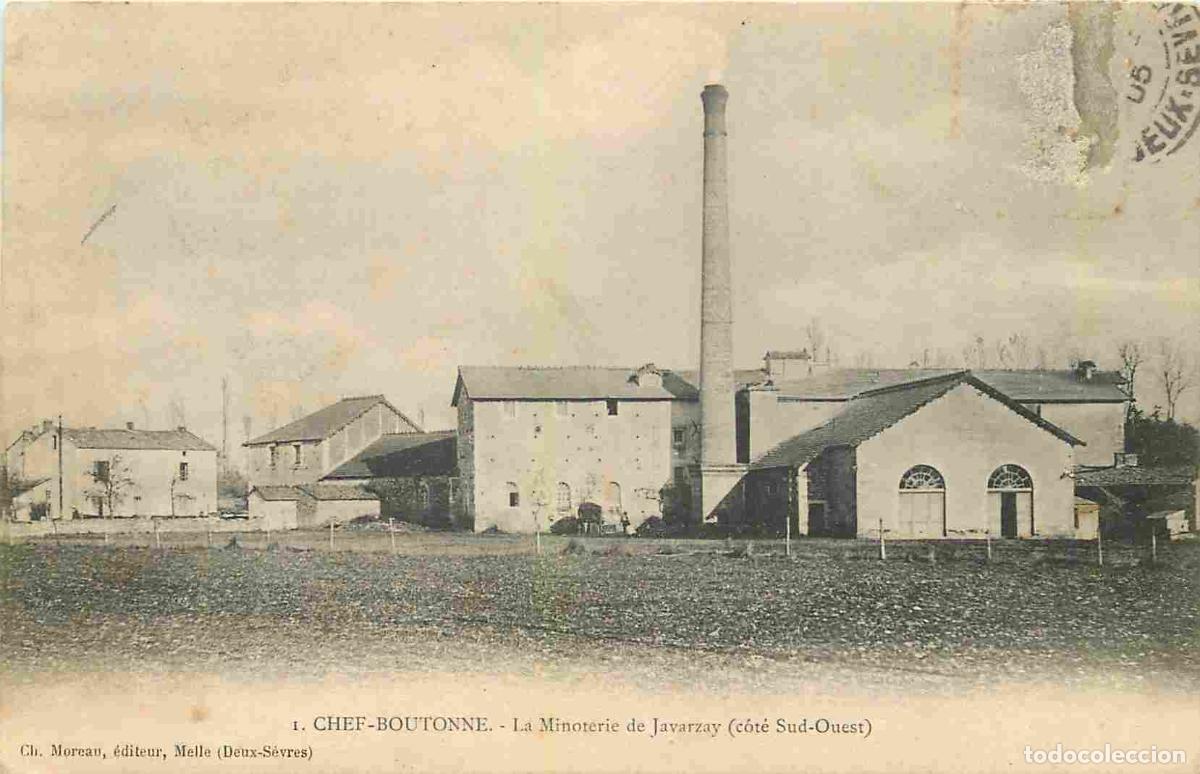 Postais: France - 79 - Chef Boutonne - La Minoterie de javarzay c&ocirc;t&eacute; Sud-Ouest - CPA - Oblit&eacute;ration ronde de
