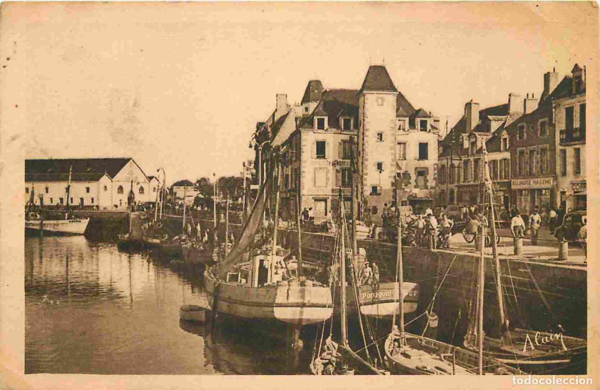 Postkarten: France - 44 - Le Croisic - Quai de l'Aiguillon - Anim&eacute;e - Bateaux - indication Gretz - CPA - Oblit&eacute;r