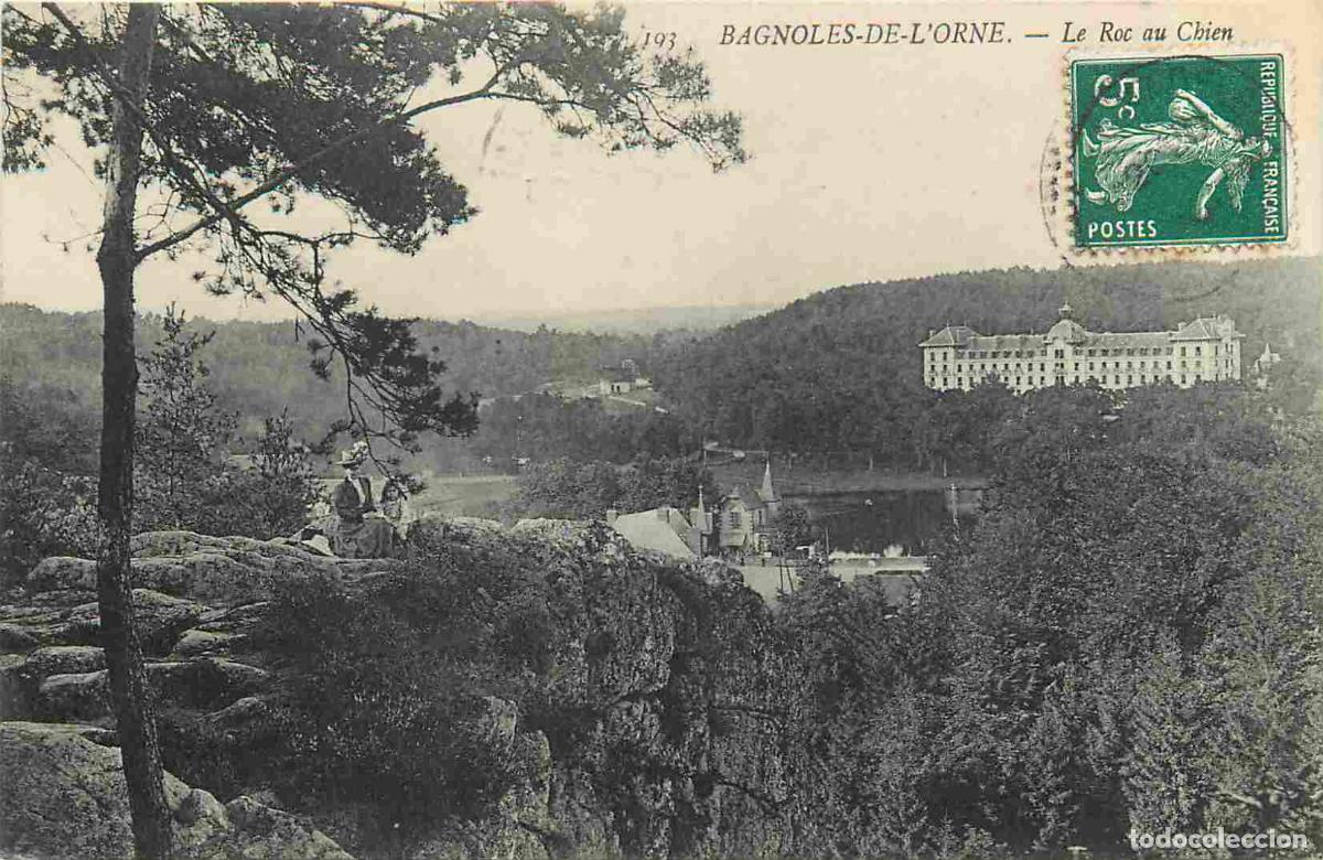 Postcards: France - 61 - Bagnoles de l'Orne - Le Roc du Chien - CPA - Oblit&eacute;ration ronde de 1908 - Voir Scans R