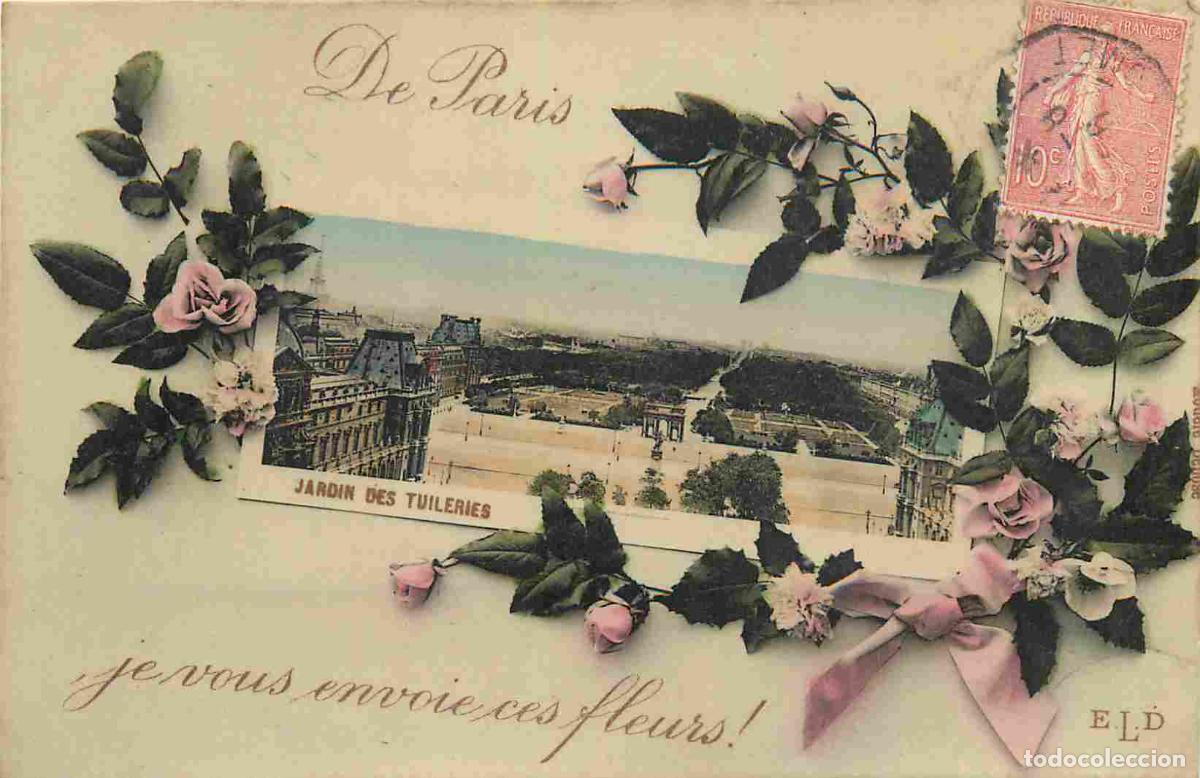 Postcards: France - 75 - Paris - Jardin des Tuileries - Fantaisie - Fleurs - CPA - Voir Scans Recto-Verso