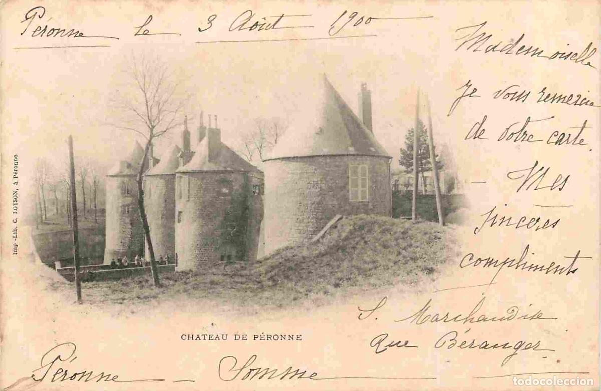 Postcards: France - 80 - P&eacute;ronne - Le Ch&acirc;teau - Pr&eacute;curseur - CPA - Oblit&eacute;ration ronde de 1900 - Voir Scans Rect