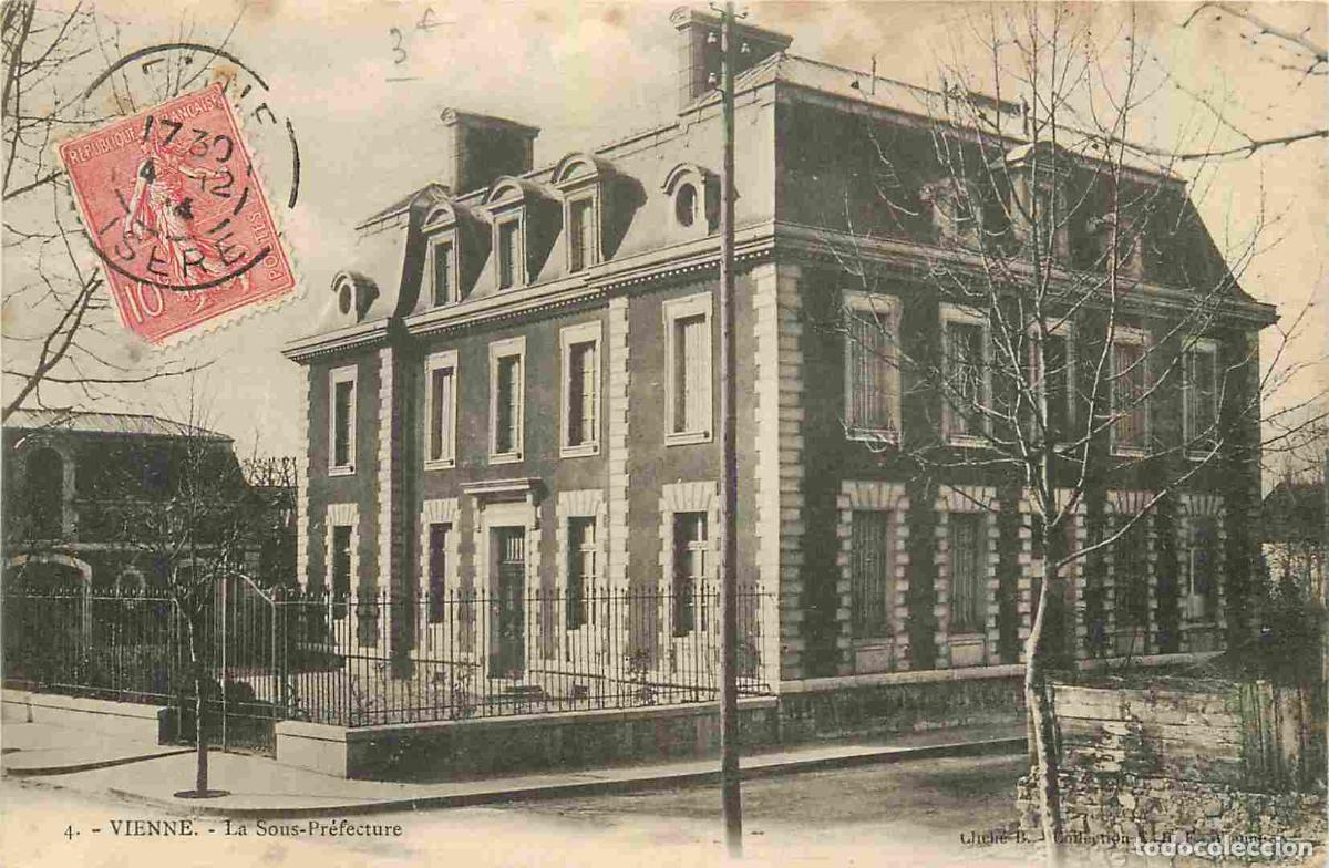 Postcards: France - 38 - Vienne - La Sous Pr&eacute;fecture - Correspondance - CPA - Oblit&eacute;ration ronde de 1904 - Voir
