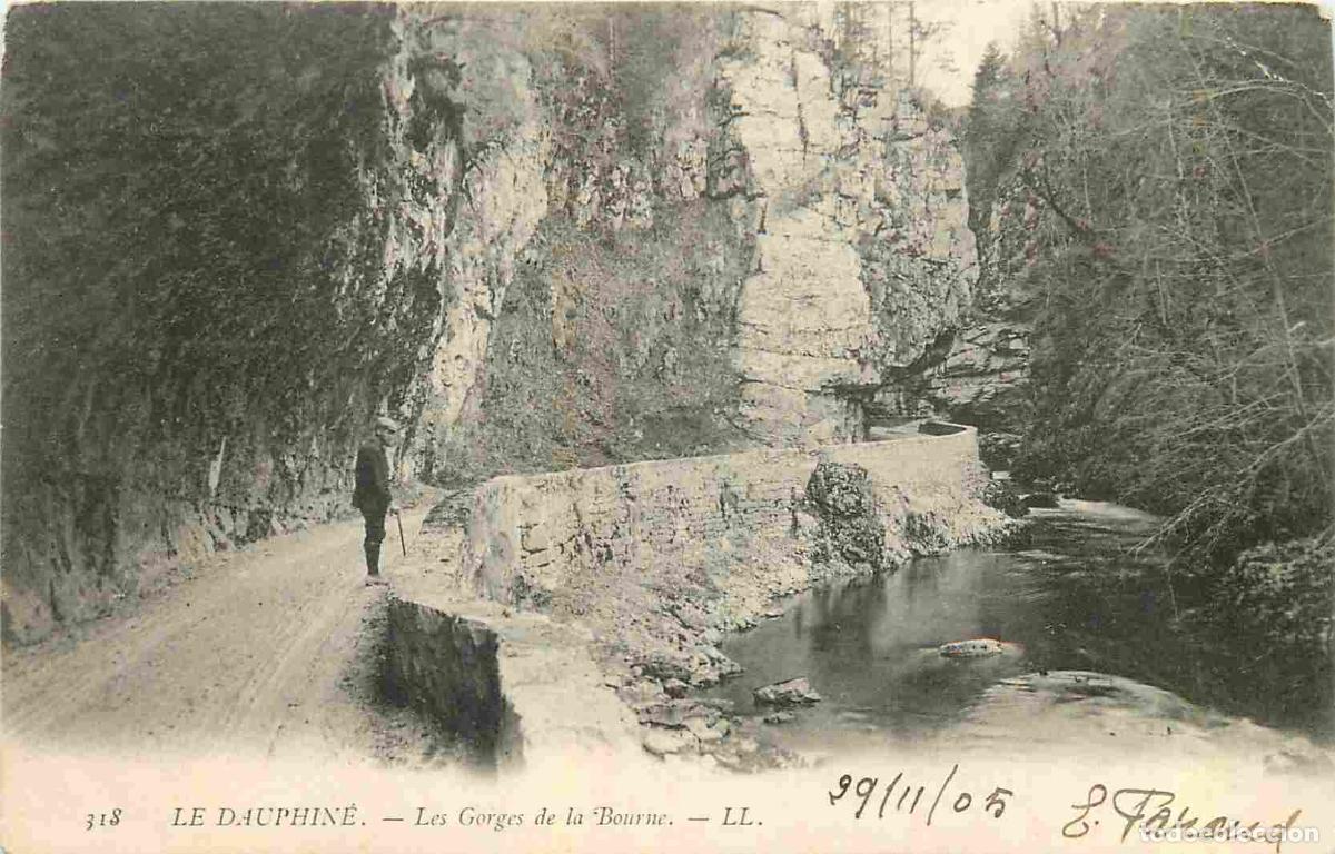 Postcards: France - 38 - Is&egrave;re - Les Gorges de la Bourne - Anim&eacute;e - Pr&eacute;curseur - CPA - Oblit&eacute;ration ronde de 19