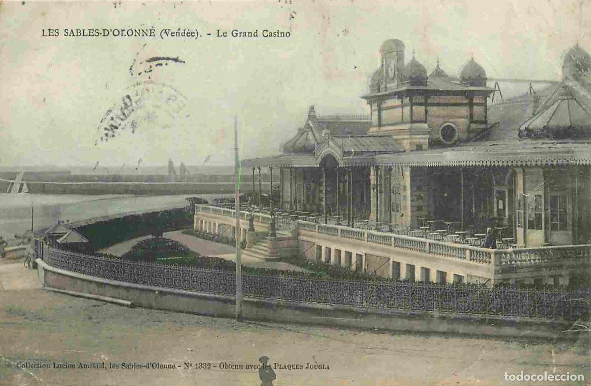 Postales: France - 85 - Les Sables d'Olonne - Le Grand Casino - Coloris&eacute;e - Correspondance - CPA - Oblit&eacute;ratio
