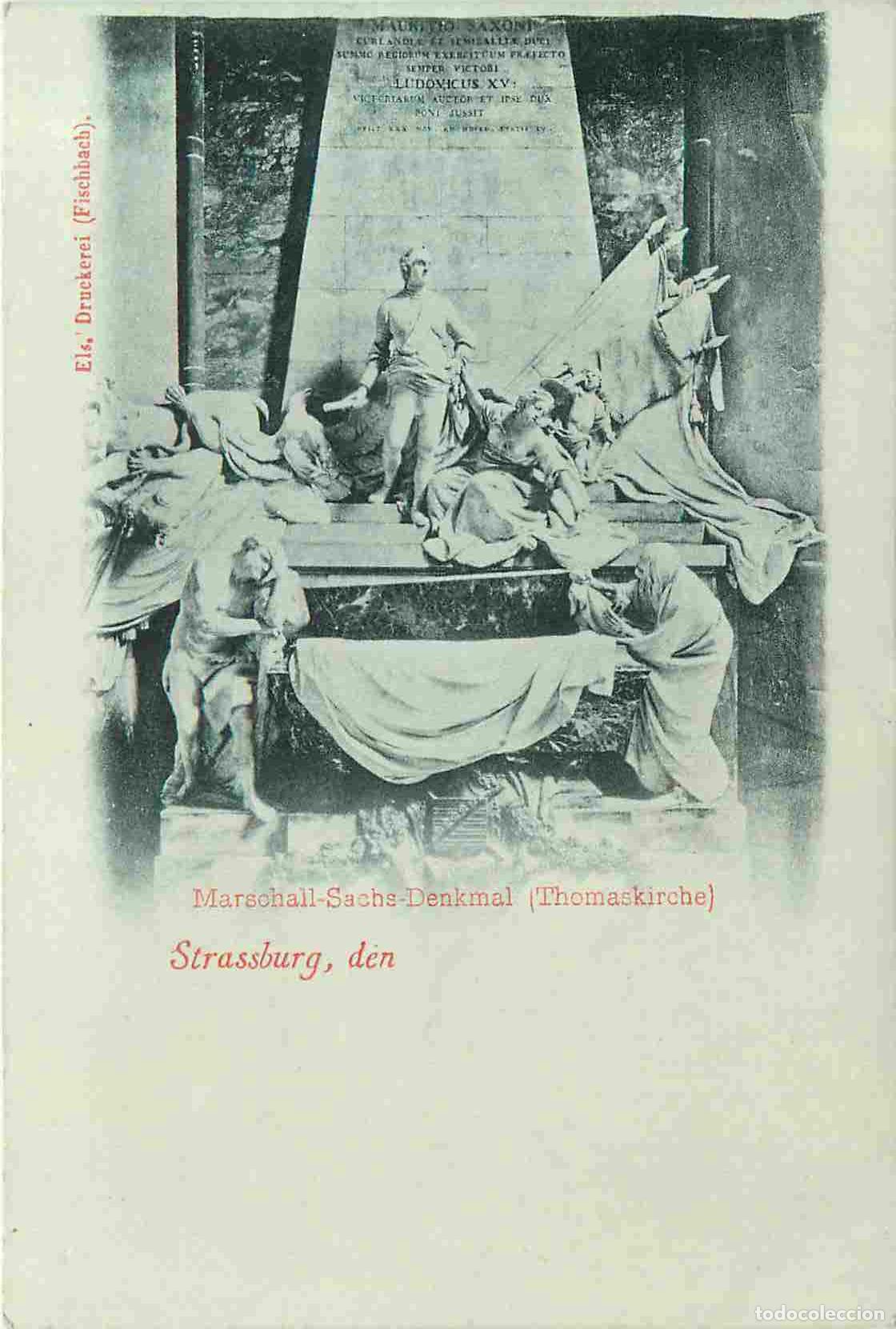 Postcards: France - 67 - Strasbourg - Strassburg - Marschall-Sache-Denkmal - Thomaskirche - Art Religieux - Car