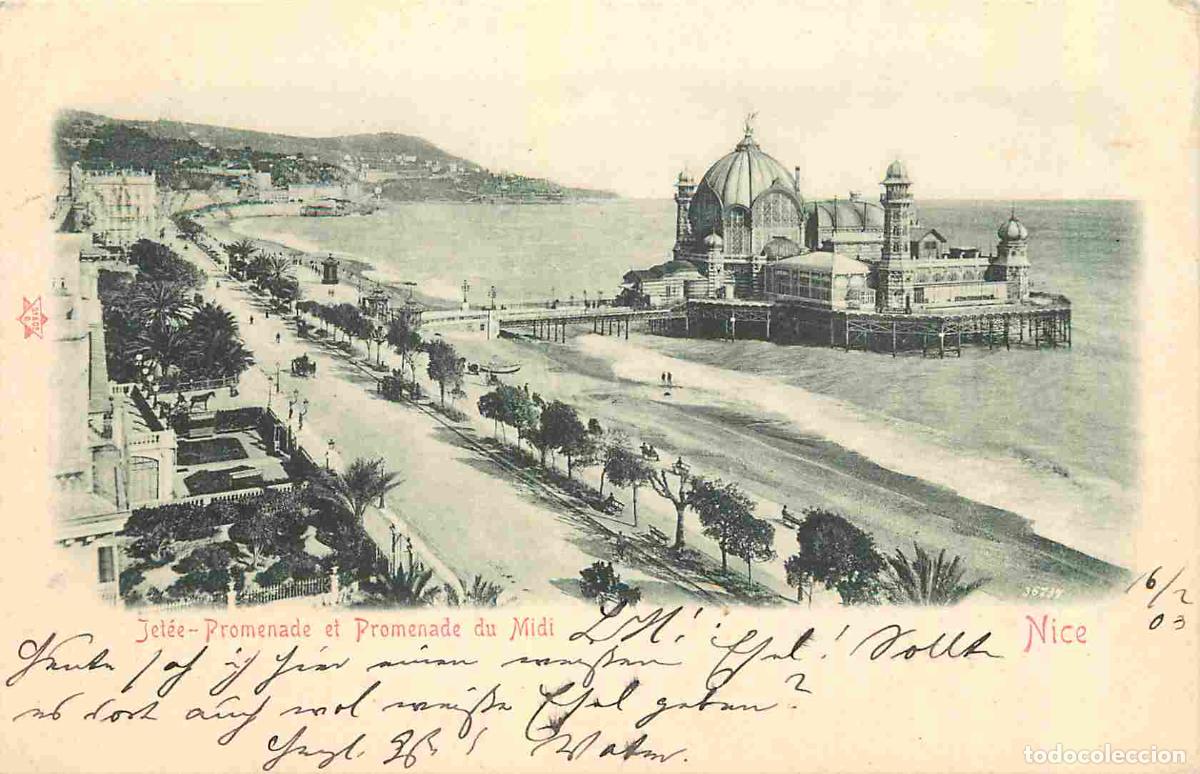 Postcards: France - 06 - Nice - Promenade et Promenade du Midi - Pr&eacute;curseur - CPA - Oblit&eacute;ration ronde de 1903