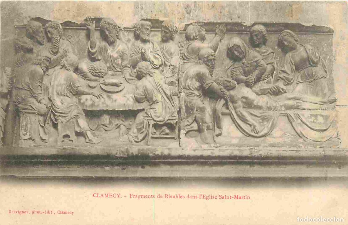 Postkarten: France - 58 - Clamecy - Fragments de R&eacute;tables dans l'Eglise Saint Martin - Art Religieux - Pr&eacute;curseu