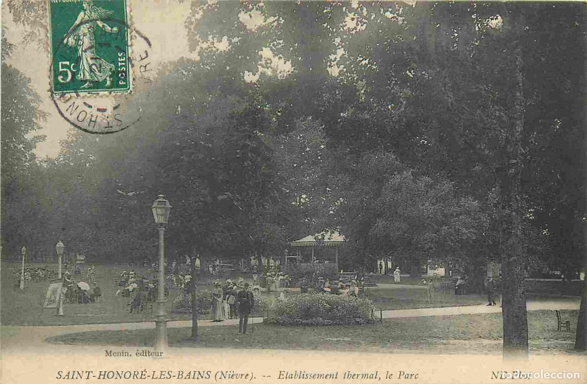 Postkarten: France - 58 - Saint Honor&eacute; les Bains - Etablissement Thermal - Le Parc - Anim&eacute;e - CPA - Oblit&eacute;ration