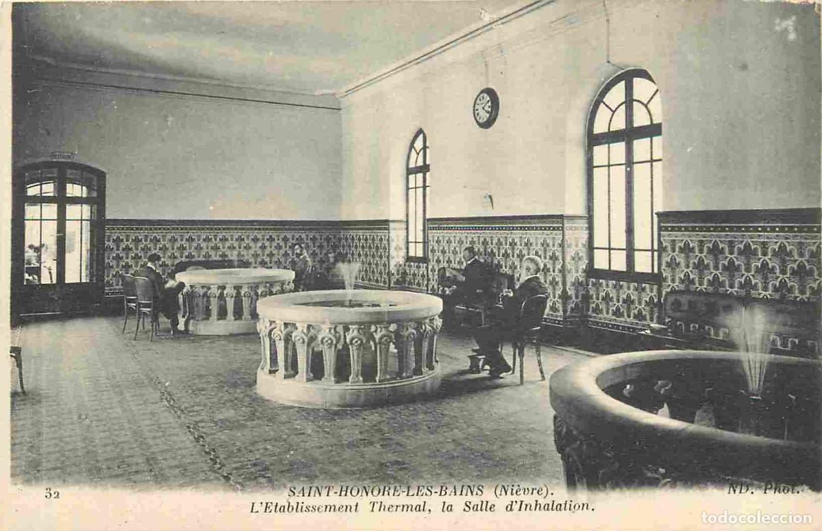 Postkarten: France - 58 - Saint Honor&eacute; les Bains - Etablissement Thermal - Salle d'inhalation - Anim&eacute;e - CPA - V