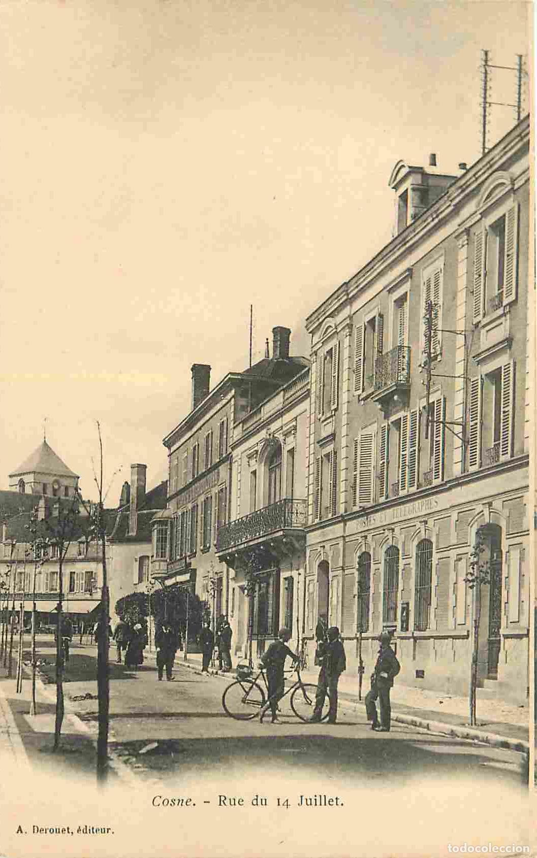 Postcards: France - 58 - Cosne Cours sur Loire - Rue du 14 Juillet - Anim&eacute;e - Pr&eacute;curseur - CPA - Voir Scans Rec