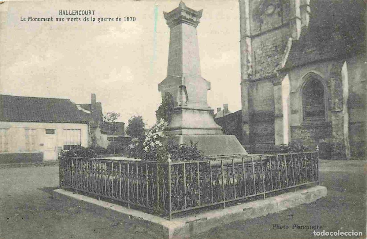 Postcards: France - 80 - Hallencourt - Le Monument aux morts de la Guerre de 1870 - CPA - Voir Scans Recto-Vers