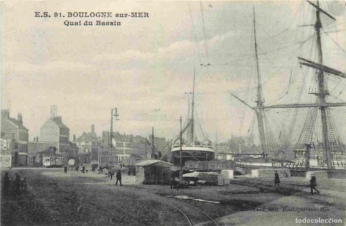 Postcards: France - 62 - Boulogne sur Mer - Quai du bassin - Anim&eacute;e - CPA - Voir Scans Recto-Verso