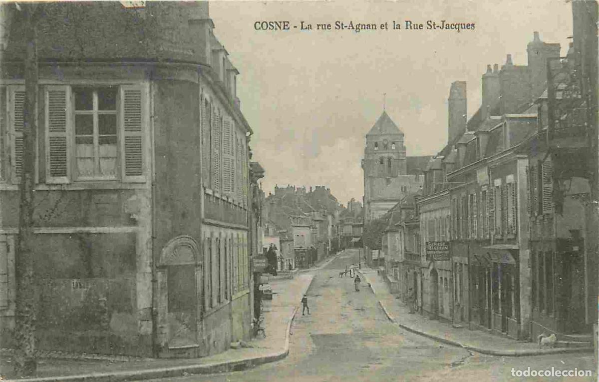 Postcards: France - 58 - Cosne Cours sur Loire - Rue Saint Agnan et Rue Saint Jacques - CPA - Voir Scans Recto-