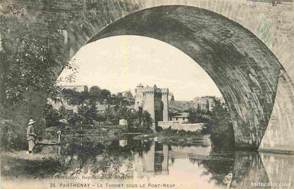 Postcards: France - 79 - Parthenay - Le Thouet sous le Pont Neuf - Anim&eacute;e - Correspondance - CPA - Oblit&eacute;ration