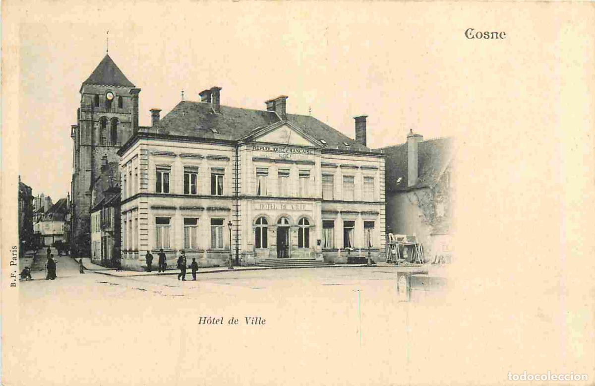 Postcards: France - 58 - Cosne Cours sur Loire - Hotel de Ville - Anim&eacute;e - Pr&eacute;curseur - CPA - Voir Scans Recto-